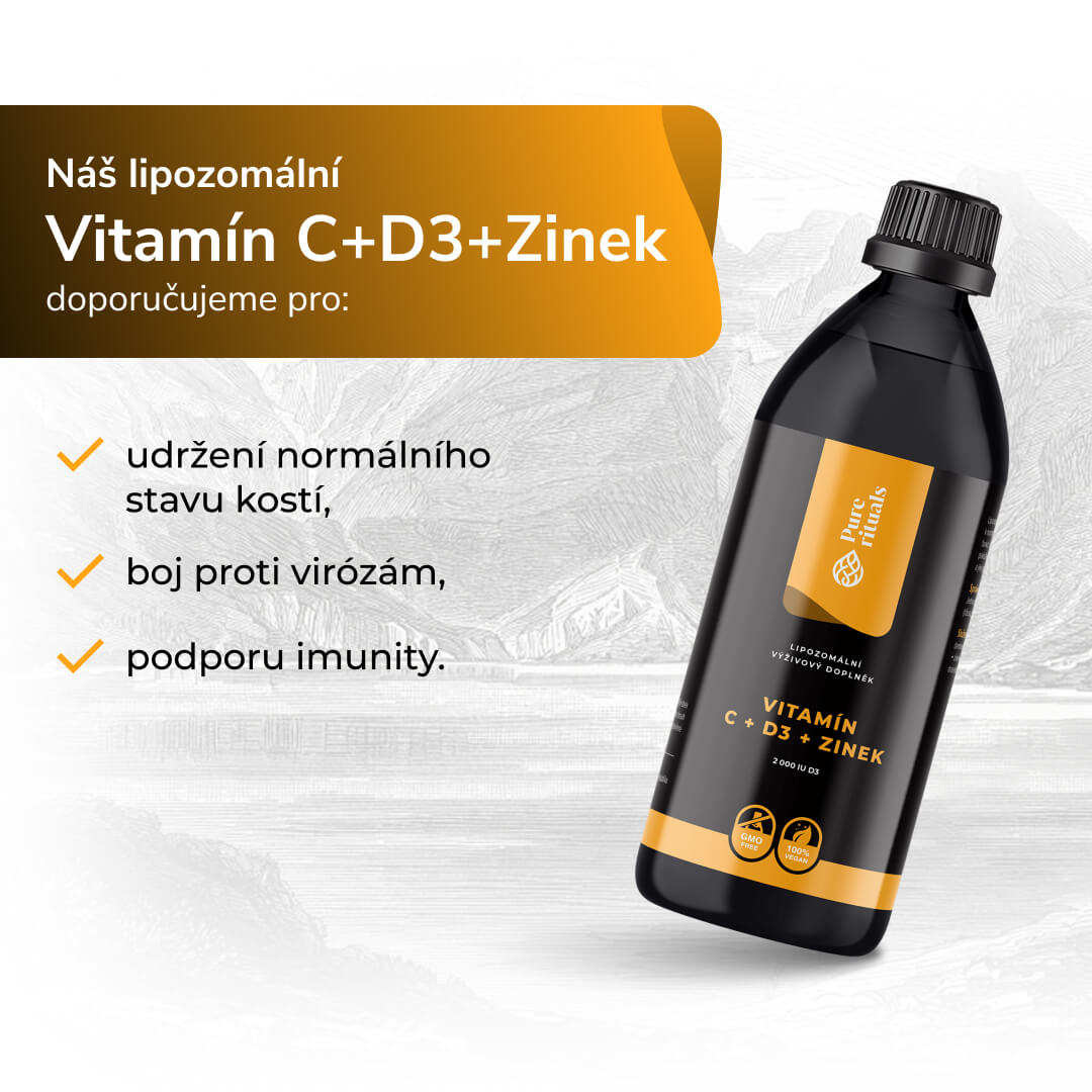 Vitamín C+D3+Zinek